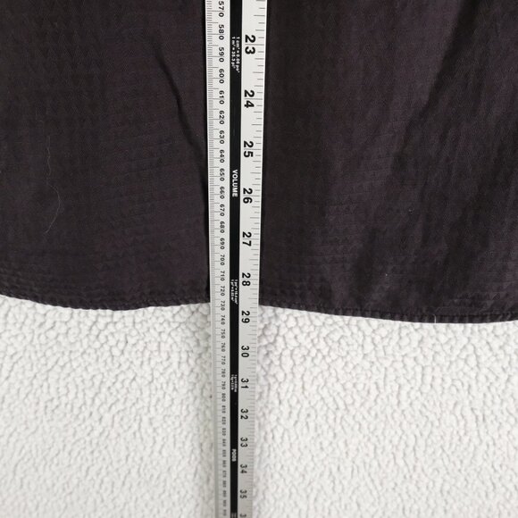 Au Noir Shirt Mens 4 Large Black Short Sleeve Button Up Geometric Stretch - Picture 5 of 9